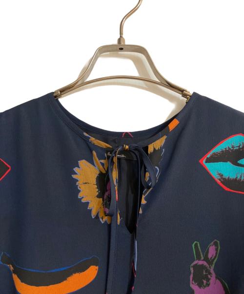 PS Paul Smith（ＰＳポールスミス）PS Paul Smith (ＰＳポールスミス) ラビット柄ワンピース ネイビー サイズ:不明の古着・服飾アイテム