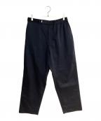 Graphpaperグラフペーパー）の古着「Solotex Twill Wide Tapered Chef Pants」｜ネイビー