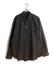 Koti（コティ）の古着「メリノウールレギュラーカラーシャツ」｜ブラック