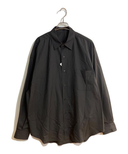 Koti（コティ）Koti (コティ) メリノウールレギュラーカラーシャツ ブラック サイズ:ｌ 未使用品の古着・服飾アイテム