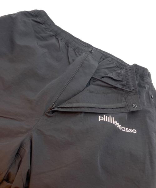 plllllleeeasse（プリーズ）PLLLLLLEEEASSE (プリーズ) Nylon Track Pant/ナイロン トラック パンツ ブラック サイズ:XLARGEの古着・服飾アイテム