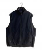 DAIWA PIER39ダイワ ピア39）の古着「TECH FLEX JERSEY STAND COLLAR VEST/テック フレックスジャージー スタンドカラーベスト」｜ブラック