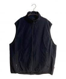 DAIWA PIER39（ダイワ ピア39）の古着「TECH FLEX JERSEY STAND COLLAR VEST/テック フレックスジャージー スタンドカラーベスト」｜ブラック