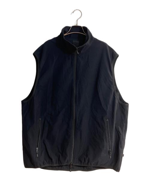 DAIWA PIER39（ダイワ ピア39）DAIWA PIER39 (ダイワ ピア39) TECH FLEX JERSEY STAND COLLAR VEST/テック フレックスジャージー スタンドカラーベスト ブラック サイズ:XL 未使用品の古着・服飾アイテム