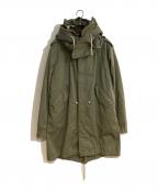 BURBERRY BLACK LABELバーバリーブラックレーベル）の古着「ライナー付モッズコート」｜グリーン