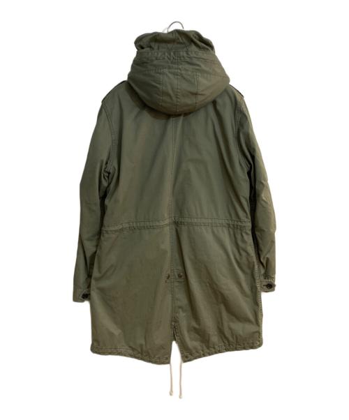 BURBERRY BLACK LABEL（バーバリーブラックレーベル）BURBERRY BLACK LABEL (バーバリーブラックレーベル) ライナー付モッズコート グリーン サイズ:LLの古着・服飾アイテム