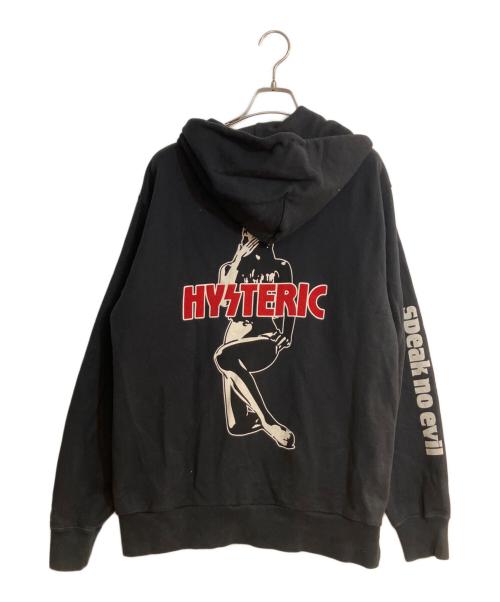 Hysteric Glamour（ヒステリックグラマー）Hysteric Glamour (ヒステリックグラマー) SPEAK NO EVIL パーカー ブラック サイズ:Lの古着・服飾アイテム
