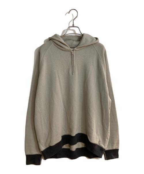 Graphpaper（グラフペーパー）Graphpaper (グラフペーパー) LOOPWHEELER (ループウィラー) ハーフジップパーカー ベージュ サイズ:1の古着・服飾アイテム