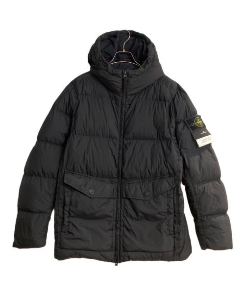 STONE ISLAND（ストーンアイランド）STONE ISLAND (ストーンアイランド) Crinkle Reps NY padded jacket ブラック サイズ:Sの古着・服飾アイテム