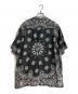 SUPREME (シュプリーム) Bandana Silk S/S Shirt/バンダナ シルク ショートスリーブ シャツ ブラック サイズ:XL：27000円