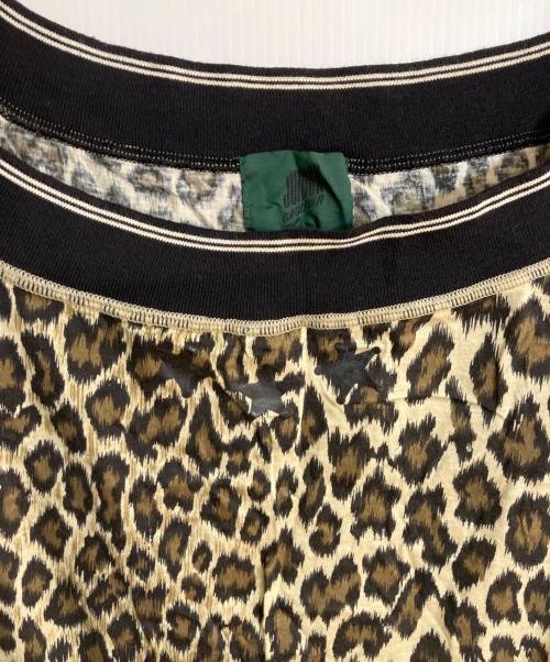 JUNIOR GAULTIER（ジュニアゴルチエ）JUNIOR GAULTIER (ジュニアゴルチエ) オフショルレオパードワンピース ベージュ サイズ:42の古着・服飾アイテム