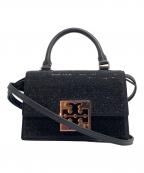 TORY BURCHトリーバーチ）の古着「Bon Bon fabric bag」｜ブラック