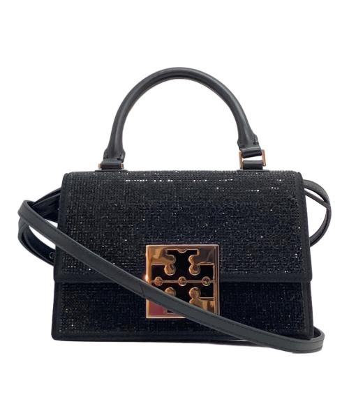 TORY BURCH（トリーバーチ）TORY BURCH (トリーバーチ) Bon Bon fabric bag ブラックの古着・服飾アイテム