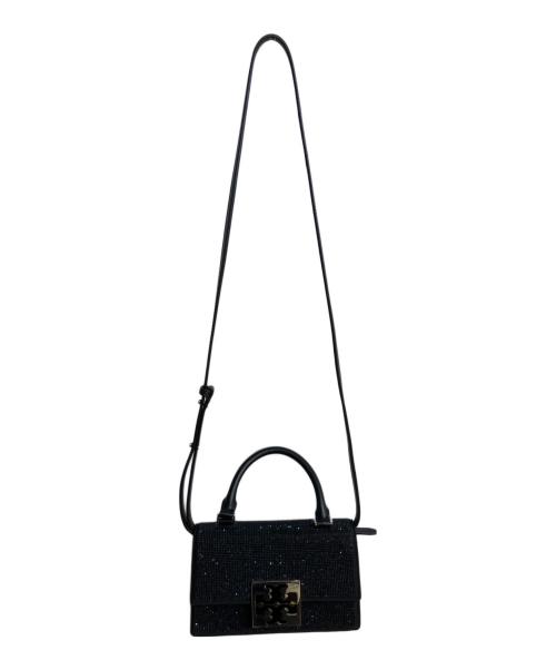 TORY BURCH（トリーバーチ）TORY BURCH (トリーバーチ) Bon Bon fabric bag ブラックの古着・服飾アイテム