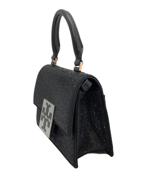 TORY BURCH（トリーバーチ）TORY BURCH (トリーバーチ) Bon Bon fabric bag ブラックの古着・服飾アイテム