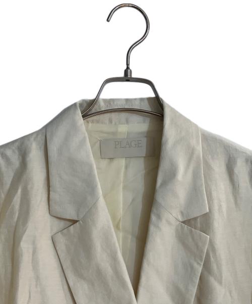 Plage（プラージュ）Plage (プラージュ) LINEN DB ジャケット ベージュ サイズ:38 未使用品の古着・服飾アイテム