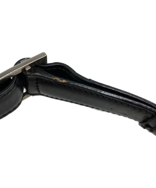 Salvatore Ferragamo（サルヴァトーレ フェラガモ）Salvatore Ferragamo (サルヴァトーレ フェラガモ) シルバーバックルワンショルダーバッグ ブラックの古着・服飾アイテム