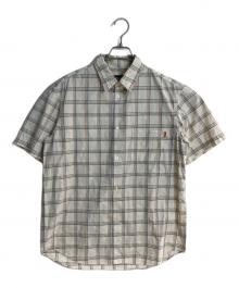 stussy（ステューシー）の古着「オールド半袖チェックシャツ」｜ベージュ