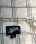 中古・古着 stussy (ステューシー) オールド半袖チェックシャツ ベージュ サイズ:Ｌ：9000円