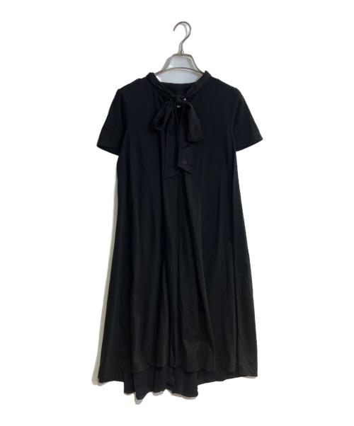 Vivienne Westwood RED LABEL（ヴィヴィアンウエストウッドレッドレーベル）Vivienne Westwood RED LABEL (ヴィヴィアンウエストウッドレッドレーベル) オーブ刺繍ボウタイワンピース ブラック サイズ:２の古着・服飾アイテム
