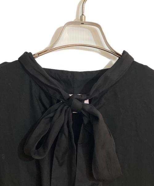 Vivienne Westwood RED LABEL（ヴィヴィアンウエストウッドレッドレーベル）Vivienne Westwood RED LABEL (ヴィヴィアンウエストウッドレッドレーベル) オーブ刺繍ボウタイワンピース ブラック サイズ:２の古着・服飾アイテム