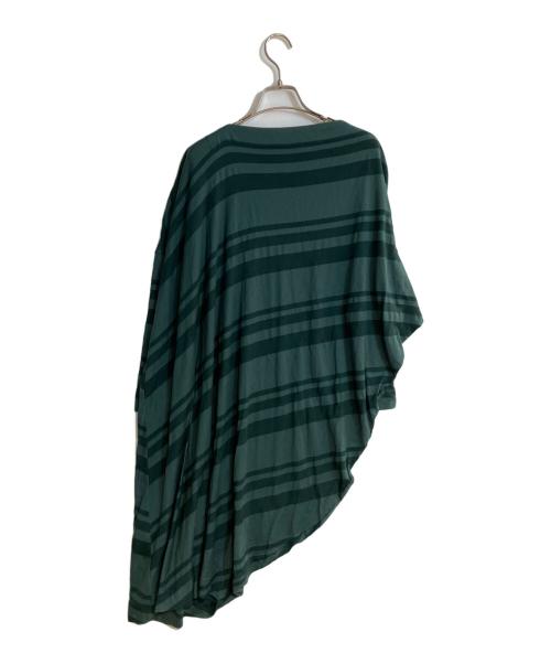 Vivienne Westwood RED LABEL（ヴィヴィアンウエストウッドレッドレーベル）Vivienne Westwood RED LABEL (ヴィヴィアンウエストウッドレッドレーベル) オーブ刺繍変形ワンピース グリーン サイズ:2の古着・服飾アイテム