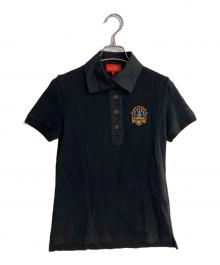 Vivienne Westwood RED LABEL（ヴィヴィアンウエストウッドレッドレーベル）の古着「オーブ刺繍刺繍ポロシャツ」｜ブラック