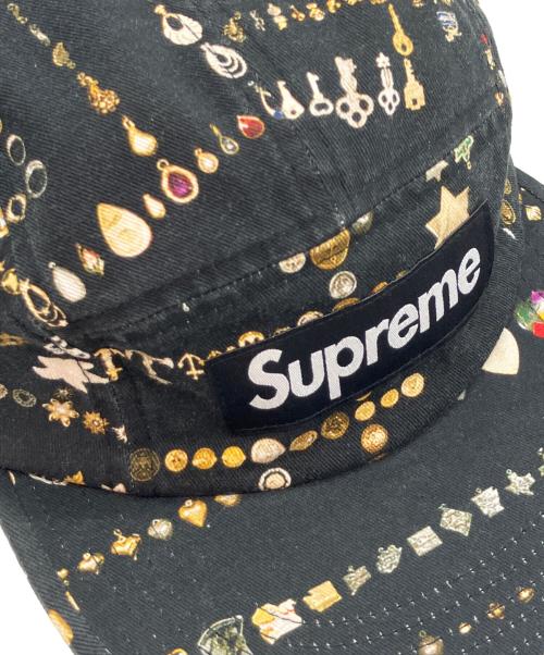 SUPREME（シュプリーム）Supreme (シュプリーム) Mike Kelley (マイクケリー) Camp Cap/キャンプキャップ ブラックの古着・服飾アイテム