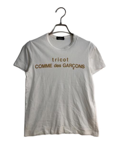 tricot COMME des GARCONS（トリココムデギャルソン）tricot COMME des GARCONS (トリココムデギャルソン) 02SS プリントカットソー ホワイト サイズ:不明の古着・服飾アイテム