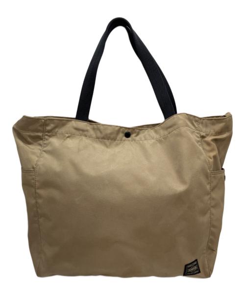 PORTER（ポーター）PORTER (ポーター) 2WAY TOTE BAG ベージュの古着・服飾アイテム