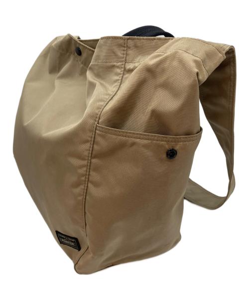 PORTER（ポーター）PORTER (ポーター) 2WAY TOTE BAG ベージュの古着・服飾アイテム