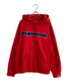 SUPREME（シュプリーム）の古着「Chenille Hooded Sweatshirt/シェニール フーデッド スウェットシャツ」｜レッド