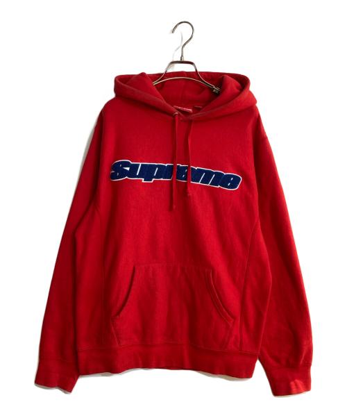 SUPREME（シュプリーム）SUPREME (シュプリーム) Chenille Hooded Sweatshirt/シェニール フーデッド スウェットシャツ レッド サイズ:Mの古着・服飾アイテム