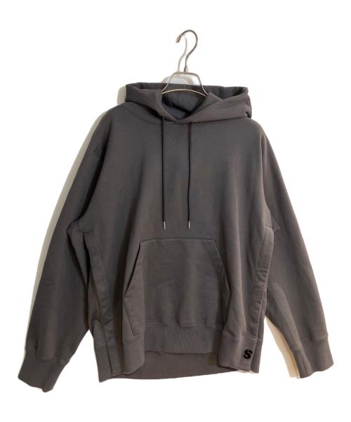 sacai（サカイ）sacai (サカイ) S Sweat Jersey Hoodie グレー サイズ:1の古着・服飾アイテム