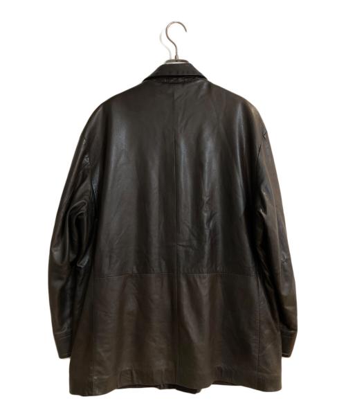 PAPAS（パパス）PAPAS (パパス) レザーカバーオール ブラック サイズ:Mの古着・服飾アイテム