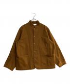 NIGEL CABOURNナイジェルケーボン）の古着「TUNIC JACKET HEAVY COTTON」｜ブラウン