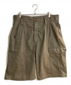 NIGEL CABOURNナイジェルケーボン）の古着「BATTLE DRESS SHORT 10oz DENIM」｜グリーン