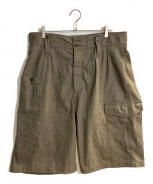 NIGEL CABOURN（ナイジェルケーボン）の古着「BATTLE DRESS SHORT 10oz DENIM」｜グリーン
