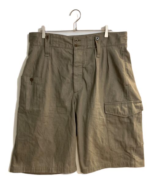 NIGEL CABOURN（ナイジェルケーボン）NIGEL CABOURN (ナイジェルケーボン) BATTLE DRESS SHORT 10oz DENIM グリーン サイズ:38の古着・服飾アイテム