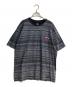 stussy（ステューシー）の古着「トータルパターンボーダーTシャツ」｜ブラック