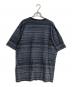 stussy (ステューシー) トータルパターンボーダーTシャツ ブラック サイズ:Ｌ：9000円