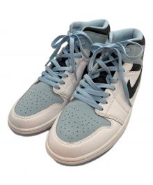 NIKE（ナイキ）の古着「Air Jordan 1 Mid "Ice Blue Nubuck"/ナイキ エアジョーダン1 ミッド "アイスブルーヌバック」｜ブルー