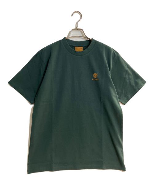 Timberland（ティンバーランド）Timberland (ティンバーランド) BEAMS (ビームス) Short Sleeve T-SHIRT/ショートスリーブTシャツ グリーン サイズ:Sの古着・服飾アイテム