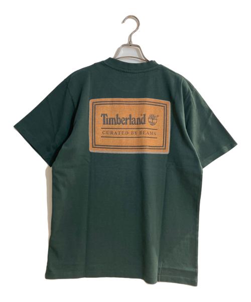 Timberland（ティンバーランド）Timberland (ティンバーランド) BEAMS (ビームス) Short Sleeve T-SHIRT/ショートスリーブTシャツ グリーン サイズ:Sの古着・服飾アイテム