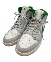 NIKE（ナイキ）の古着「Air Jordan 1 Mid "Summit White/Pure Platinum/Sail/Pine Green"/ナイキ エアジョーダン1 ミッド "サミットホワイト/パイングリーン」｜ホワイト