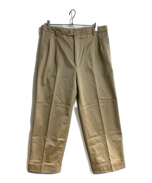 BEAMS PLUS（ビームスプラス）BEAMS PLUS (ビームスプラス) BARRY BRICKEN (バリーブリッケン) 1プリーツパンツ カーキ サイズ:W34の古着・服飾アイテム
