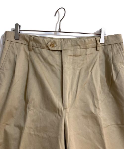 BEAMS PLUS（ビームスプラス）BEAMS PLUS (ビームスプラス) BARRY BRICKEN (バリーブリッケン) 1プリーツパンツ カーキ サイズ:W34の古着・服飾アイテム