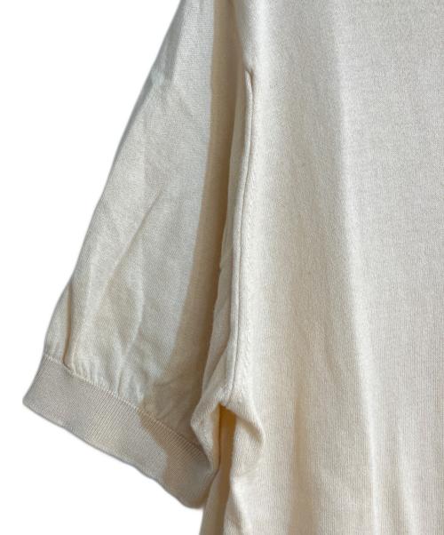 JOHN SMEDLEY（ジョンスメドレー）JOHN SMEDLEY (ジョンスメドレー) シーアイランドコットンニットポロシャツ ベージュ サイズ:Ｌの古着・服飾アイテム