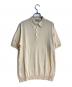 JOHN SMEDLEY（ジョンスメドレー）の古着「シーアイランドコットンニットポロシャツ」｜ベージュ
