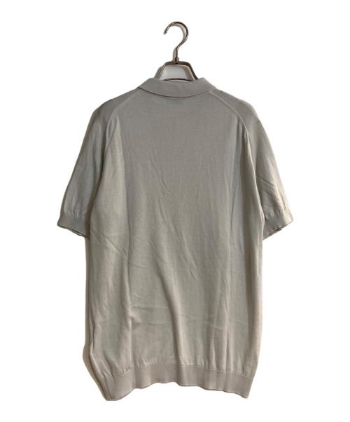 JOHN SMEDLEY（ジョンスメドレー）JOHN SMEDLEY (ジョンスメドレー) シーアイランドコットンニットポロシャツ グレー サイズ:Ｌの古着・服飾アイテム